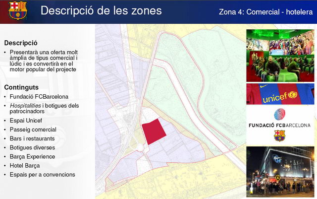Descripci�n de la zona comercial-hotelera del proyecto del Bar�a Parc en el litoral de Viladecans, al lado de Gav� Mar